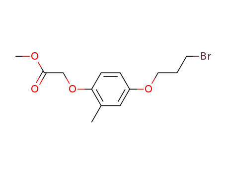 [4-(3-bromo-propoxy)-2-methyl-phenoxy]-acetic acid methyl ester