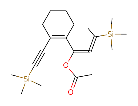1-(2-trimethylsilylethynylcyclohex-1-enyl)-3-trimethylsilylbuta-1,2-dienyl acetate