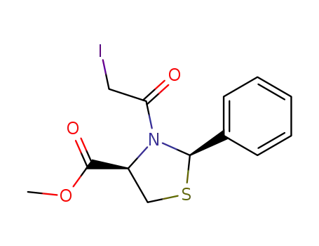 methyl (2R,4R)-N-iodoacetyl-2-phenylthiazolidine-4-carboxylate