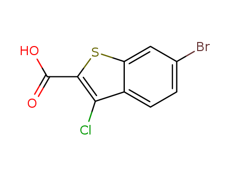 6-Bromo-3-chlorobenzo[b]thiophene-2-carboxylic acid cas no. 438613-29-7 98%