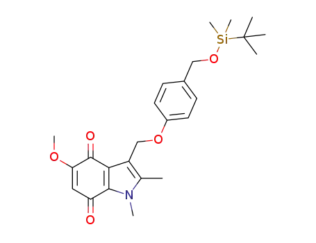3-[4-(tert-butyldimethylsiloxymethyl)phenoxymethyl]-5-methoxy-1,2-dimethylindole-4,7-dione
