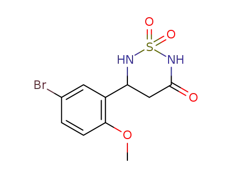 5-(5-bromo-2-methoxy-phenyl)-1,1-dioxo-1λ<sup>6</sup>-[1,2,6]thiadiazinan-3-one