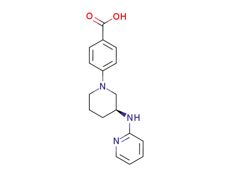 Benzoic acid, 4-[(3S)-3-(2-pyridinylamino)-1-piperidinyl]-