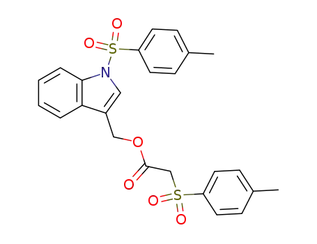 Acetic acid, [(4-methylphenyl)sulfonyl]-,
[1-[(4-methylphenyl)sulfonyl]-1H-indol-3-yl]methyl ester