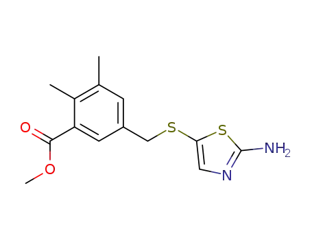 5-(2-amino-thiazol-5-ylsulfanylmethyl)-2,3-dimethyl-benzoic acid methyl ester
