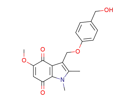 3-[(4-hydroxymethyl)phenoxy]methyl-5-methoxy-1,2-dimethylindole-4,7-dione