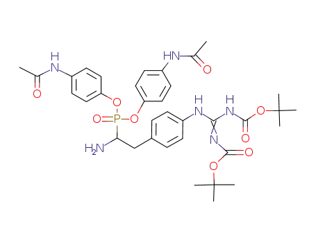 di(4-acetamidophenyl) 1-amino-2-{4-[N,N'-bis(tert-butyloxycarbonyl)guanidino]phenyl}ethanephosphonate