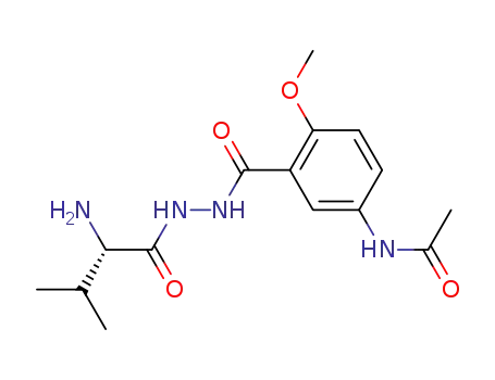 N-[3-[[[(2S)-2-amino-3-methylbutanoyl]amino]carbamoyl]-4-methoxyphenyl]acetamide