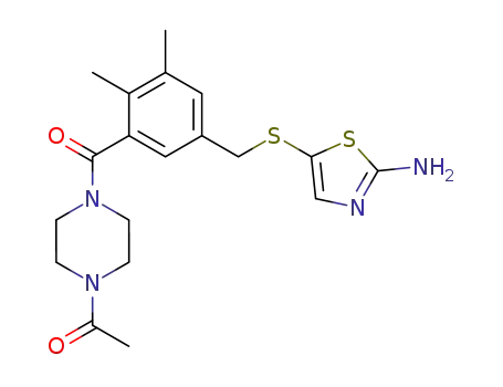 1-{4-[5-(2-amino-thiazol-5-ylsulfanylmethyl)-2,3-dimethyl-benzoyl]-piperazin-1-yl}-ethanone