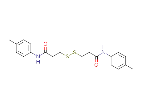 Molecular Structure of 16006-52-3 (Propanamide, 3,3'-dithiobis[N-(4-methylphenyl)-)