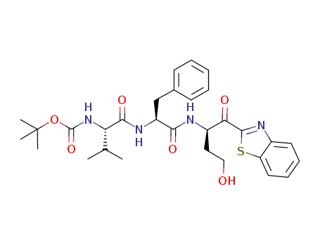 L-Phenylalaninamide,
N-[(1,1-dimethylethoxy)carbonyl]-L-valyl-N-[(1R)-1-(2-benzothiazolylcarb
onyl)-3-hydroxypropyl]-
