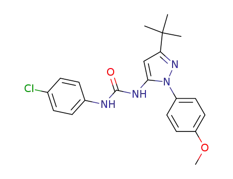 1-(5-tert-butyl-2-(p-methoxy-phenyl)-2H-pyrazol-3-yl)-3-(4-chlorophenyl)urea