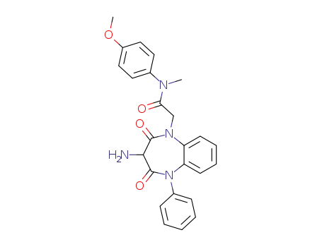 1H-1,5-Benzodiazepine-1-acetamide,
3-amino-2,3,4,5-tetrahydro-N-(4-methoxyphenyl)-N-methyl-2,4-dioxo-5-
phenyl-