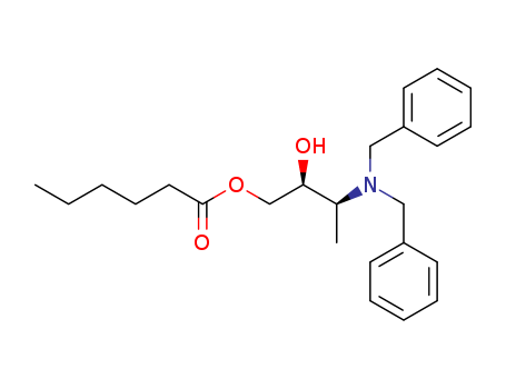 HEXANOIC ACID (2R,3S)-3-DIBENZYLAMINO-2-HYDROXYBUTYL ESTER