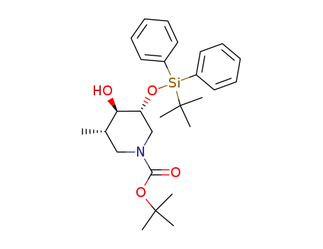 (3R,4R,5S)-N-tert-butoxycarbonyl-3-(tert-butyldiphenylsilyloxy)-4-hydroxy-5-methylpiperidine