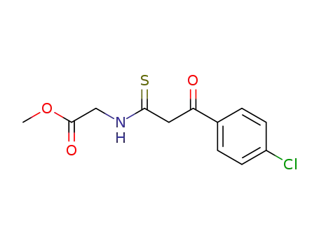 Glycine, N-[3-(4-chlorophenyl)-3-oxo-1-thioxopropyl]-, methyl ester