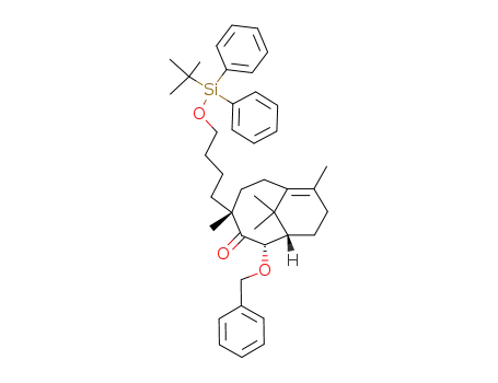 Bicyclo[5.3.1]undec-7-en-3-one,
4-[4-[[(1,1-dimethylethyl)diphenylsilyl]oxy]butyl]-4,8,11,11-tetramethyl-2-(
phenylmethoxy)-, (1S,2S,4R)-
