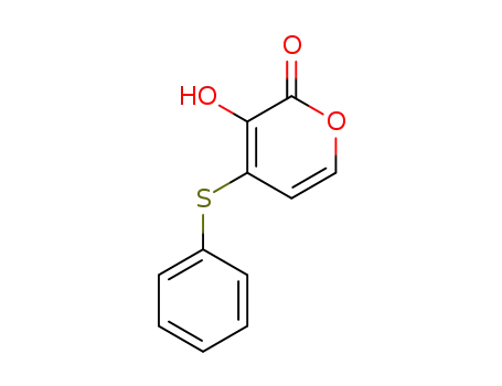 2H-Pyran-2-one, 3-hydroxy-4-(phenylthio)-