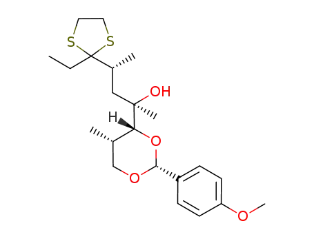 (2S,3R,4R,6R)-7,7-(ethylenedithio)-1,3-{[(R)-4-methoxybenzylidene]dioxy}-2,4,6-trimethylnonan-4-ol