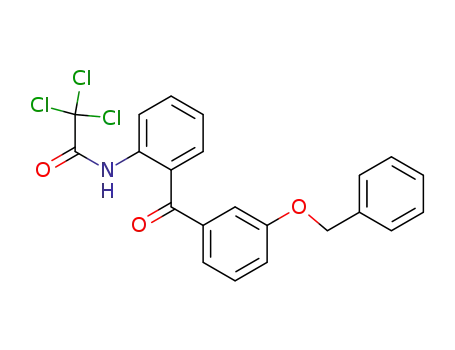 2,2,2-trichloro-N-[2-(3-benzyloxybenzoyl)phenyl]acetamide