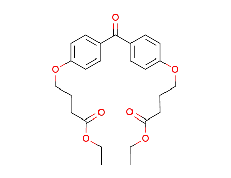 Molecular Structure of 928663-94-9 (4-{4-[4-(3-ethoxycarbonyl-propoxy)-benzoyl]-phenoxy}-butyric acid ethyl ester)
