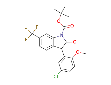 tert-butyl 3-(5-chloro-2-methoxyphenyl)-6-(trifluoromethyl)-2-oxoindoline-1-carboxylate