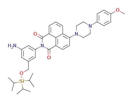 2-(3-amino-5-triisopropylsilanyloxymethyl-phenyl)-6-[4-(4-methoxy-phenyl)-piperazin-1-yl]-benzo[<i>de</i>]isoquinoline-1,3-dione