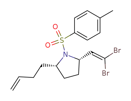 Pyrrolidine,
2-(3-buten-1-yl)-5-(2,2-dibromoethenyl)-1-[(4-methylphenyl)sulfonyl]-,
(2S,5S)-