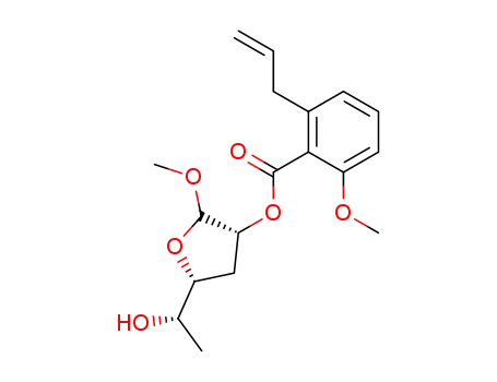 (3R,5R)-5-((1S)-1-hydroxyethyl)-2-methoxyoxolan-3-yl 6-methoxy-2-prop-2-enylbenzoate