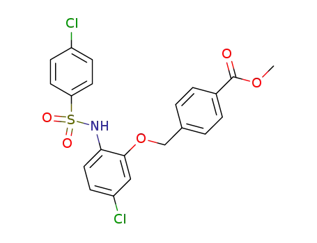 methyl 4-[(5-chloro-2-{[(4-chlorophenyl)sulfonyl]amino}phenoxy)methyl]benzoate