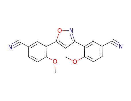 3,5-bis(5-cyano-2-methoxyphenyl)isoxazole
