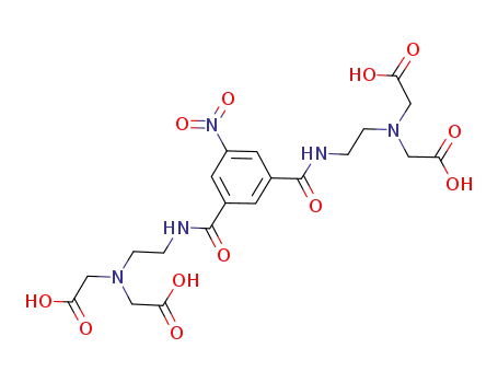 Molecular Structure of 925416-16-6 ([(2-{3-[2-(bis-carboxymethyl-amino)-ethylcarbamoyl]-5-nitro-benzoylamino}-ethyl)-carboxymethyl-amino]-acetic acid)
