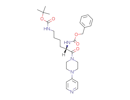 카르바믹산, N-[(1S)-5-[[(1,1-디메틸에톡시)카르보닐]아미노]-1-[[4-(4-피리디닐)-1-피페라지닐]카르보닐]펜틸]-, 페닐메틸 에스테르