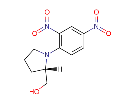 Molecular Structure of 7754-77-0 (2-Pyrrolidinemethanol, 1-(2,4-dinitrophenyl)-, (S)-)