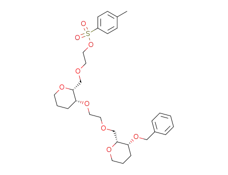 2-{[(2R,3R)-3-(2-{[(2R,3R)-3-(phenylmethoxy)(tetrahydro-2H-pyran-2-yl)]methoxy}ethoxy)-tetrahydro-2H-pyran-2-yl]methoxy}ethyl 4-methylbenzenesulfonate