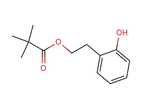Molecular Structure of 138488-63-8 (Propanoic acid, 2,2-dimethyl-, 2-(2-hydroxyphenyl)ethyl ester)