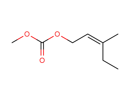 Molecular Structure of 821006-15-9 (Carbonic acid, methyl (2Z)-3-methyl-2-pentenyl ester)