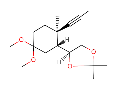 (4S)-4-[(1R,2R)-5,5-dimethoxy-2-methyl-2-(1-propynyl)cyclohexyl]-2,2-dimethyl-1,3-dioxolane