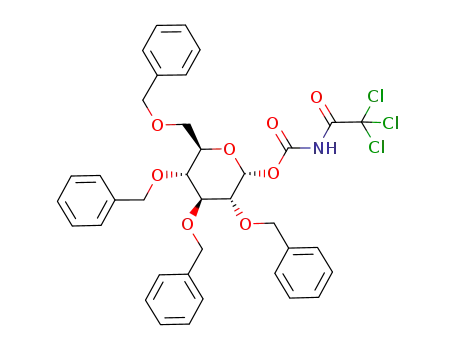 2,3,4,6-tetra-O-benzyl-α-D-glucopyranosyl N-trichloroacetylcarbamate