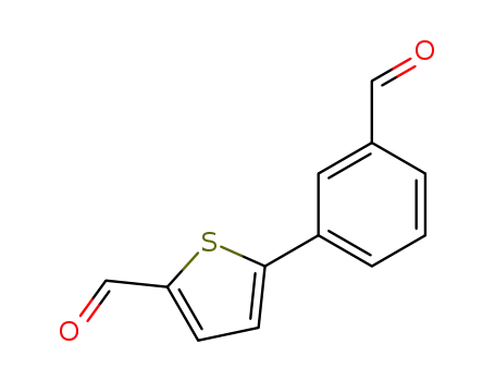 Molecular Structure of 869959-15-9 (3-(5-Formylthiophen-2-yl)benzaldehyde)