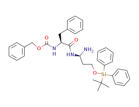 9-Oxa-2,5-diaza-10-siladodecanoic acid,
6-amino-11,11-dimethyl-4-oxo-10,10-diphenyl-3-(phenylmethyl)-,
phenylmethyl ester, (3S,6R)-