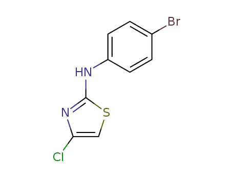 Molecular Structure of 912969-55-2 (N-(4-BroMophenyl)-4-chlorothiazol-2-aMine)