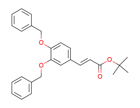 Molecular Structure of 911224-84-5 (tert-butyl (E)-3-(3,4-dibenzyloxyphenyl)prop-2-enoate)