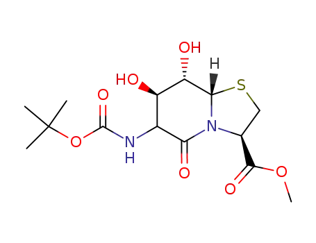 methyl (3R,7R,8S,8aS)-6-tert-butoxycarbonylamino-7,8-dihydroxy-5-oxohexahydro-5H-[1,3]thiazolo[3,2-a]pyridine-3-carboxylate
