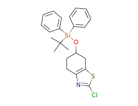 Benzothiazole,
2-chloro-6-[[(1,1-dimethylethyl)diphenylsilyl]oxy]-4,5,6,7-tetrahydro-
