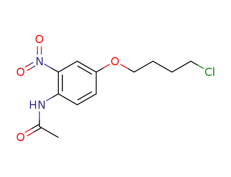 Molecular Structure of 152538-17-5 (Acetamide, N-[4-(4-chlorobutoxy)-2-nitrophenyl]-)