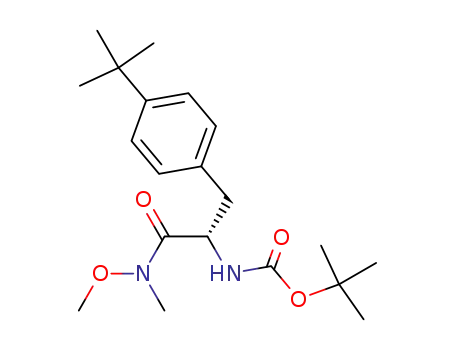 [2-(4-<i>tert</i>-butyl-phenyl)-1-(methoxy-methyl-carbamoyl)-ethyl]-carbamic acid <i>tert</i>-butyl ester