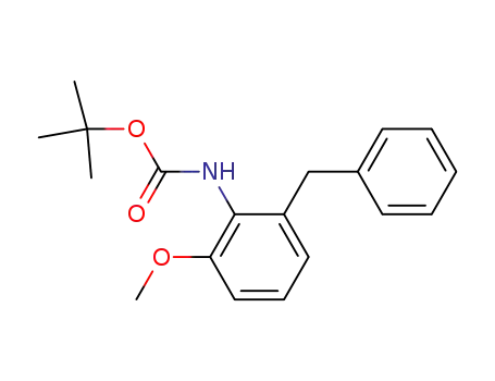 Molecular Structure of 398136-42-0 (tert-butyl 2-benzyl-6-methoxyphenylcarbamate)