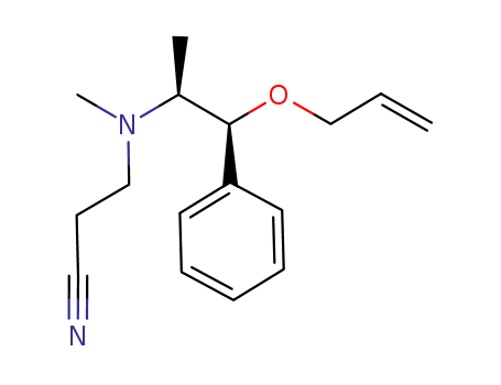 3-(N-((1S,2S)-1-(allyloxy)-1-phenylpropan-2-yl)-N-methylamino)propanenitrile