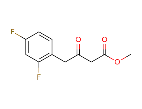 Molecular Structure of 942475-04-9 (4-(2,4-DIFLUORO-PHENYL)-3-OXO-BUTYRIC ACID METHYL ESTER)